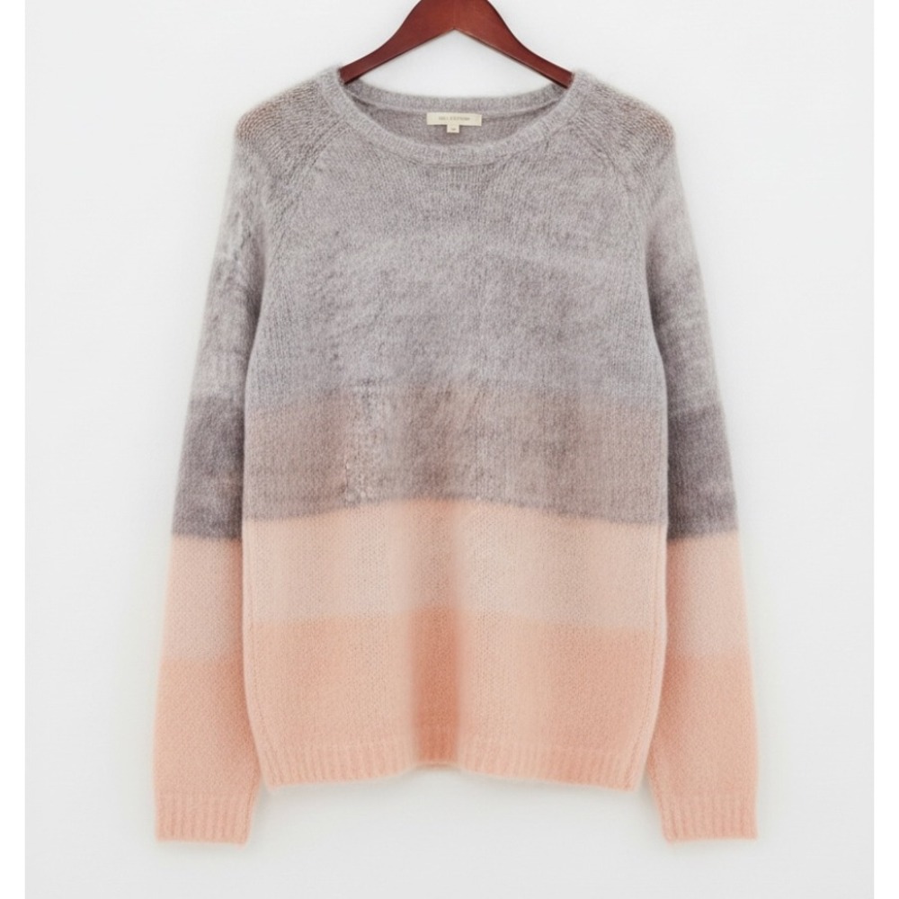 Urban Outfitters KIMCHI BLUE OVERSIZED SWEATER Gray Pink Cupcake OMBRE Mohair S